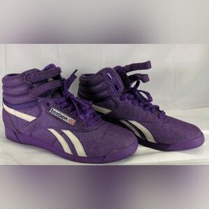 Reebok Kids Purple Sneakers with White Accents